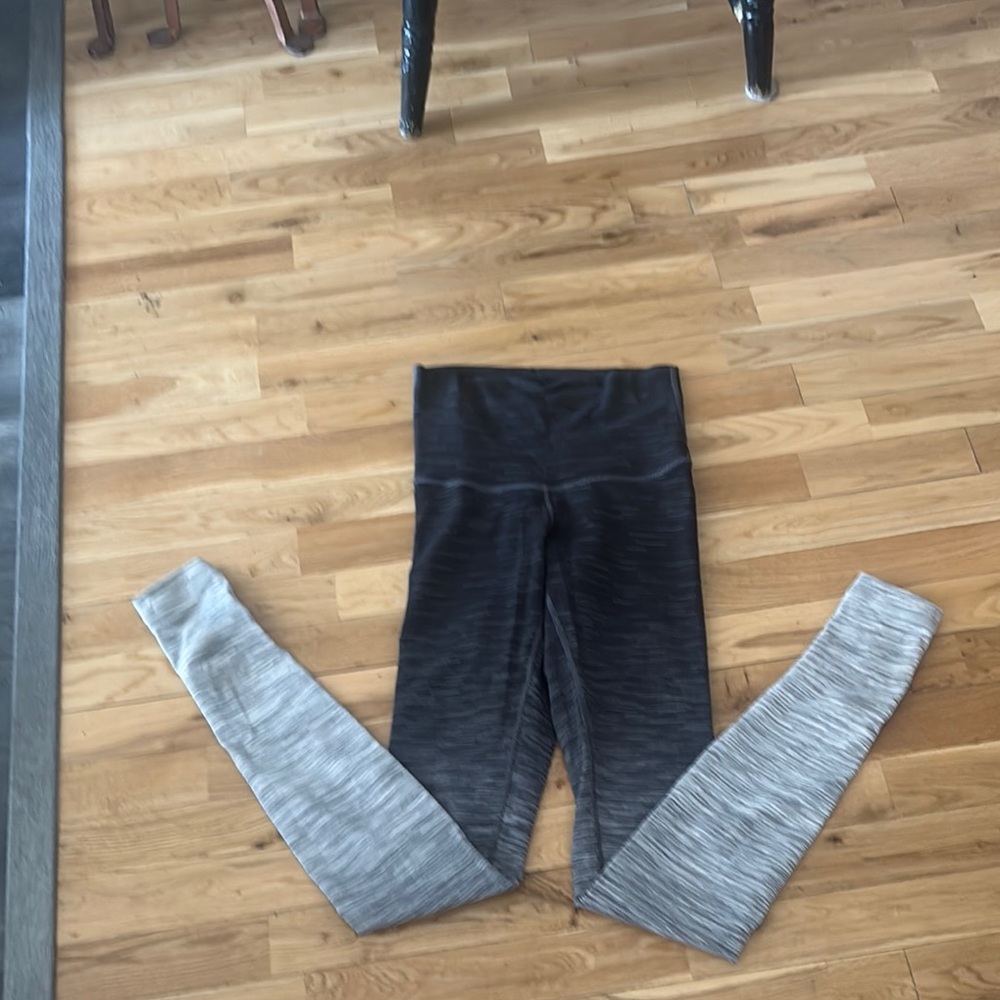 Lululemon Black and Gray Ombre Leggings